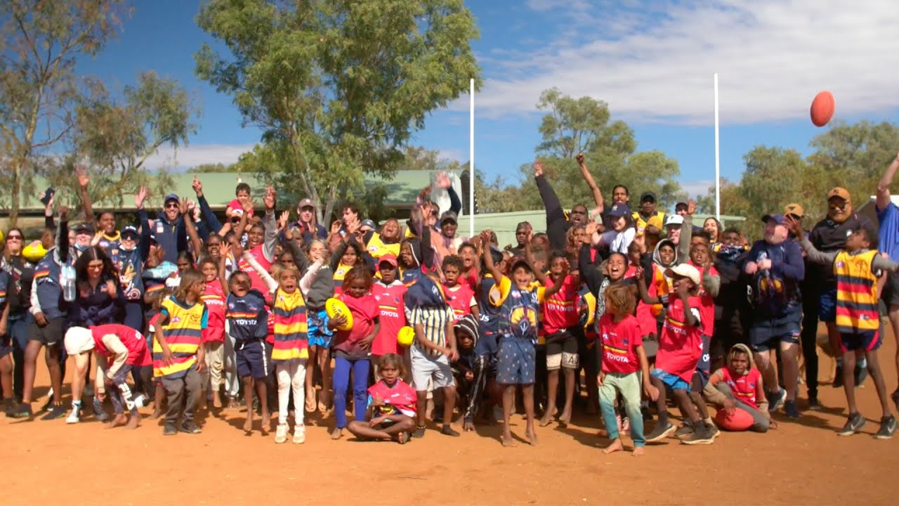 Crows visit APY Lands