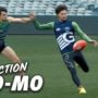 フルチームのトレーニングをスローモーションで。
